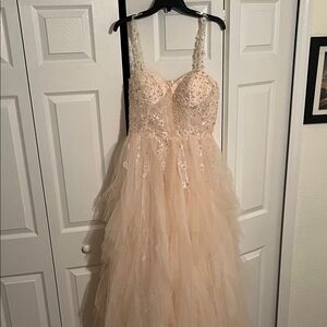 Elegant Beaded Tulle Gown